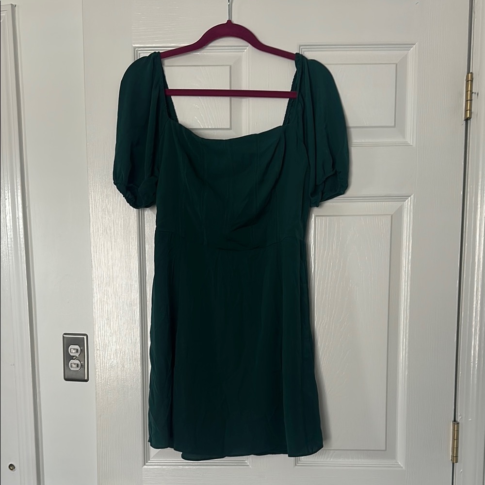 Abercrombie Corset Emerald Green Dress